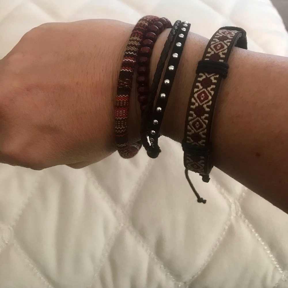 Boho style bracelet set